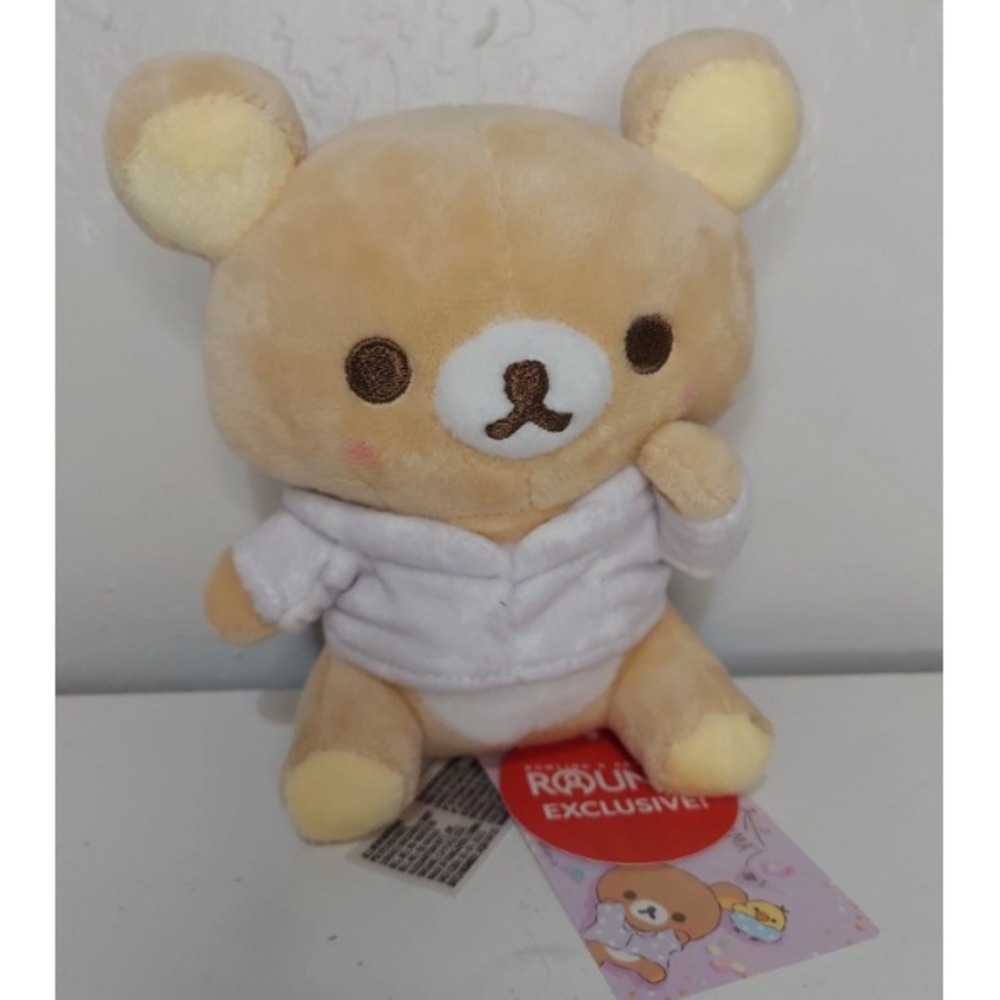 NEW 6" Inch San-x Rilakkuma Pajama‎ Party Sitting Plush Doll Toy Round 1 Prize